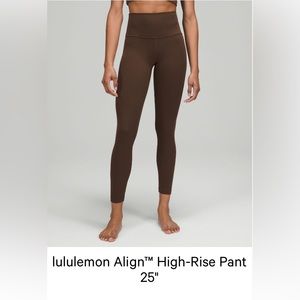 lululemon align high rise leggings 25”